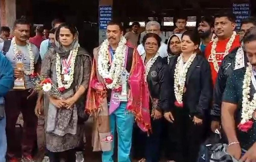  പവർ ലിഫ്റ്റിങ് ചാമ്പ്യൻഷിപ്പ് മത്സരത്തിൽ ഉജ്ജ്വല വിജയം നേടിയ കായിക താരങ്ങൾക്ക് സ്വീകരണം നൽകി