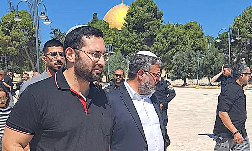  കിഴക്കൻ ജറൂസലമിൽ ഇസ്രായേൽ മന്ത്രിയുടെ നേതൃത്വത്തിൽ മസ്ജിദുൽ അഖ്സയിലേക്ക് കടന്നുകയറി ആയിരങ്ങൾ