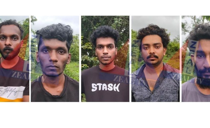  9.700 കിലോഗ്രാം കഞ്ചാവുമായി അഞ്ച് പേരെ പോലീസ് അറസ്റ്റ് ചെയ്തു