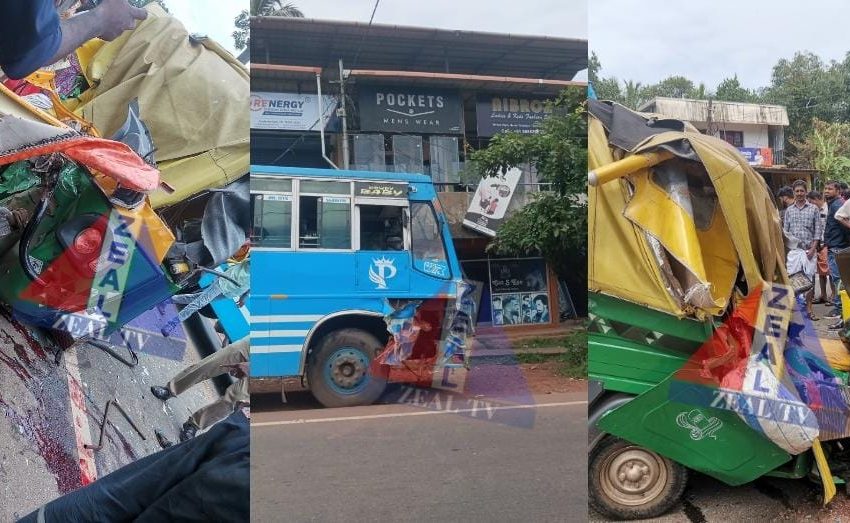  കണ്ണൂർ തോട്ടടയിൽ ബസും ഓട്ടോറിക്ഷയും ഇടിച്ച് ഓട്ടോറിക്ഷ യാത്രക്കാരൻ മരിച്ചു