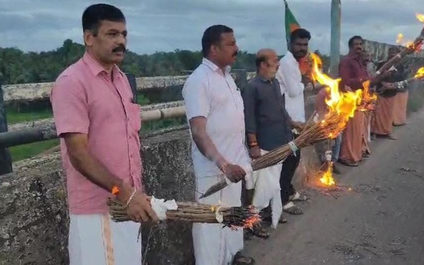  തെരുവ് വിളക്കുകൾ ഇല്ലാ പിലാത്തറ പാപ്പിനിശ്ശേരി കെ എസ്സ് ടി പി  റോഡിൽ താവം മേൽപ്പാലത്തിൽ അപകടം പതിവ്