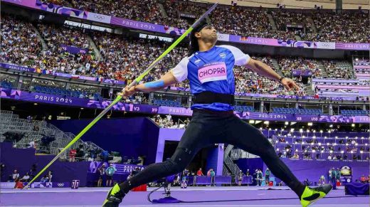  പാരിസ് ഒളിംപിക്സ് ജാവലിന്‍ ത്രോയില്‍ ഇന്ത്യയുടെ നീരജ് ചോപ്രയ്ക്ക് വെള്ളി
