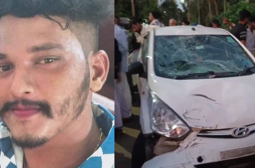  കൊല്ലം മൈനാഗപ്പള്ളി ആനൂര്‍ക്കാവില്‍ സ്‌കൂട്ടര്‍ യാത്രികരെ കാര്‍ ഇടിച്ചു വീഴ്ത്തി