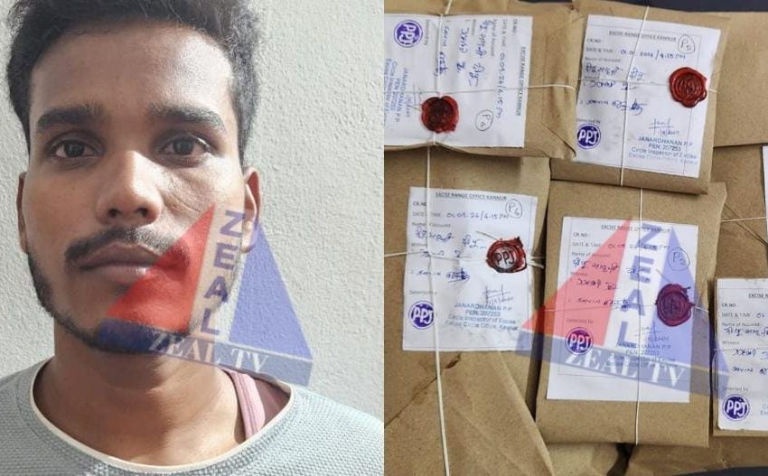  കണ്ണൂർ ടൗണിൽ വൻ മയക്കു മരുന്ന് വേട്ട; 2 കിലോ ഗ്രാം കഞ്ചാവും 95 ഗ്രാം MDMA യുമായി ഉത്തർപ്രദേശ് സ്വദേശി പിടിയിൽ