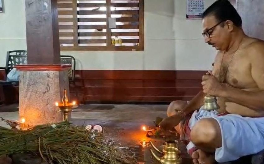  ശ്രീധർമ്മശാസ്താ ക്ഷേത്രത്തിൽ ഉത്രാടദിനത്തിൽ നിറയും പുത്തരിയും വിശേഷാൽ പൂജകളും നടത്തി