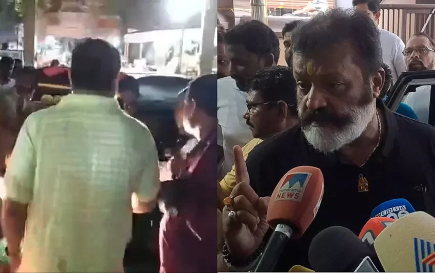  ഔദ്യോഗിക വാഹനം വൈകി; ഓട്ടോയിൽ യാത്ര ചെയ്ത് സുരേഷ് ഗോപി