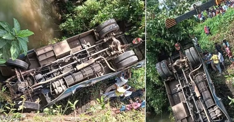  കോഴിക്കോട് കെഎസ്ആർടിസി ബസ് പുഴയിലേക്ക് മറിഞ്ഞ് അപകടം; രണ്ടു പേര് അപകടത്തിൽ മരിച്ചു