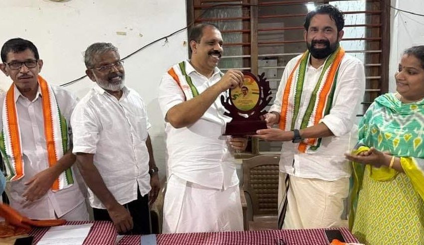  ചുഴലി മണ്ഡലം കോൺഗ്രസ് കമ്മിറ്റിയുടെ നേതൃത്വത്തിൽ ഷാനവാസ്‌ ചുഴലിക്ക് സ്വീകരണം നൽകി
