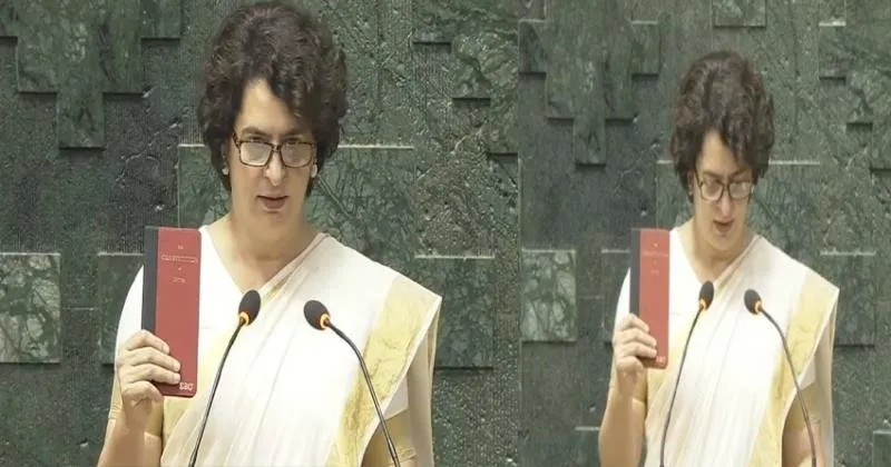  കോണ്‍ഗ്രസ് നേതാവ് പ്രിയങ്ക ഗാന്ധി എം.പിയായി സത്യപ്രതിജ്ഞ ചെയ്തു