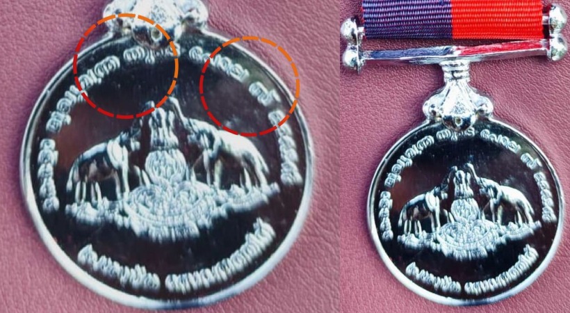  കേരളപ്പിറവി ദിനം; മുഖ്യമന്ത്രി പിണറായി വിജയൻ വിതരണം ചെയ്ത പൊലീസ് മെഡലിൽ മുഴുവൻ അക്ഷരത്തെറ്റുകൾ