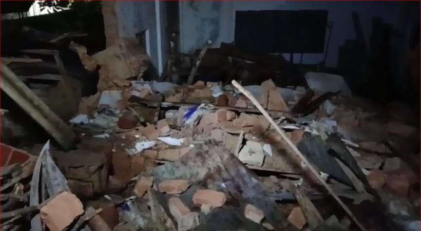  തിരുവനന്തപുരം കാട്ടാക്കട പൂഴനാട് യുപി സ്കൂൾ കെട്ടിടം തകർന്നു വീണു