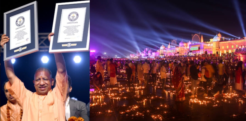 അയോധ്യയിൽ നടന്ന ദീപാവലി ആഘോഷം; 25 ലക്ഷത്തിലധികം ദീപങ്ങൾ തെളിയിച്ച് ഗിന്നസ് റെക്കോർഡ് തിരുത്തി