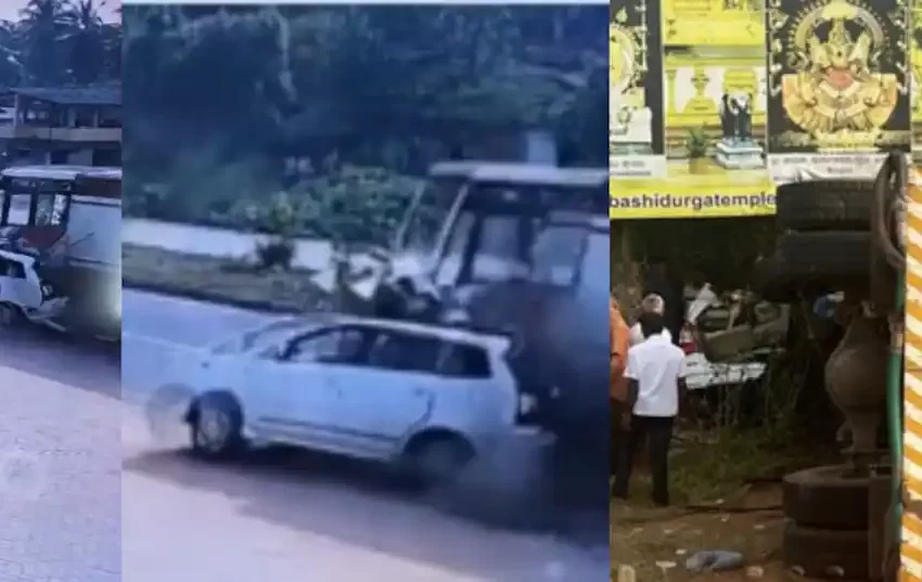  ഉഡുപ്പിയിൽ ക്ഷേത്ര ദർശനത്തിന് പോയ കണ്ണൂർ സ്വദേശികളുടെ വാഹനത്തിലേക്ക് ലോറി ഇടിച്ചു കയറി; ഏഴ് പേര്‍ക്ക് പരിക്ക്