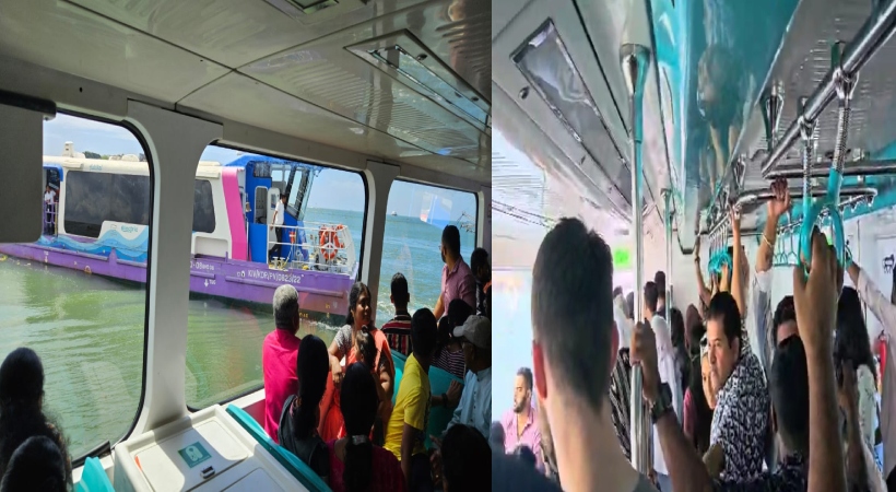  ഫോർട്ടുകൊച്ചിയിൽ വാട്ടർ മെട്രോ ബോട്ടുകൾ തമ്മിൽ കൂട്ടിയിടിച്ചു; ആർക്കും പരുക്കില്ല