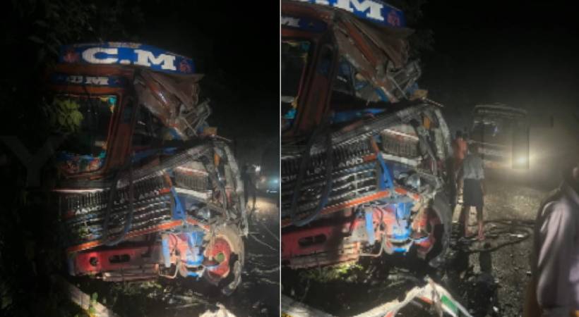  കൊല്ലം ആര്യങ്കാവിൽ ശബരിമല തീർഥാടകർ സഞ്ചരിച്ച ബസും ലോറിയും കൂട്ടിയിടിച്ച് അപകടം; ഒരാൾ മരിച്ചു