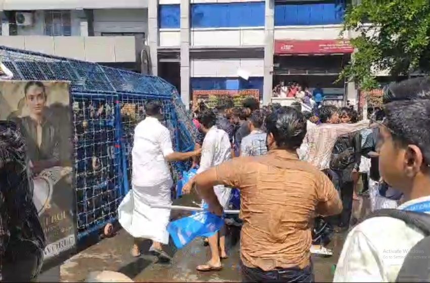  കണ്ണൂർ കെ എസ്.യു സിറ്റി പൊലിസ് കമ്മിഷണർ ഓഫീസ് മാർച്ചിൽ വ്യാപക സംഘർഷം