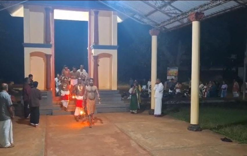  കണ്ണാടിപ്പറമ്പ് ശ്രീധർമ്മശാസ്താ ക്ഷേത്രം; മണ്ഡല പൂജാ സമാപനത്തോടനുബന്ധിച്ച് ചുറ്റുവിളക്ക് മഹോത്സവം നടന്നു