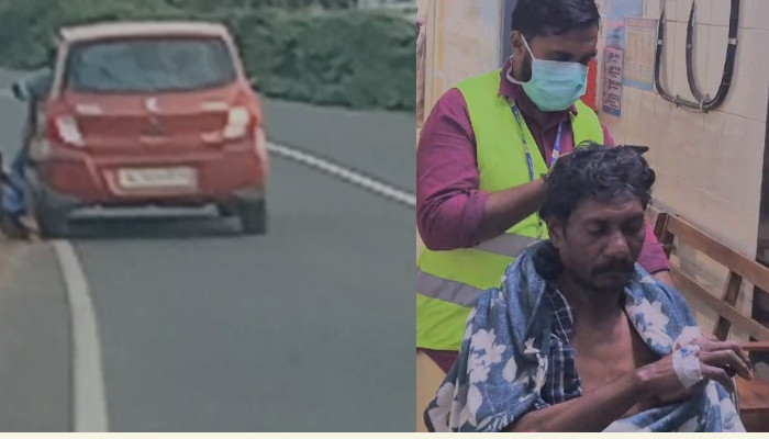  വയനാട്ടിലെ മാനന്തവാടിൽ ടൂറിസ്റ്റുകളുടെ പ്രശ്നത്തിൽ ഇടപെട്ട ആദിവാസി യുവാവിനെ റോഡിലൂടെ വലിച്ചിഴച്ചു