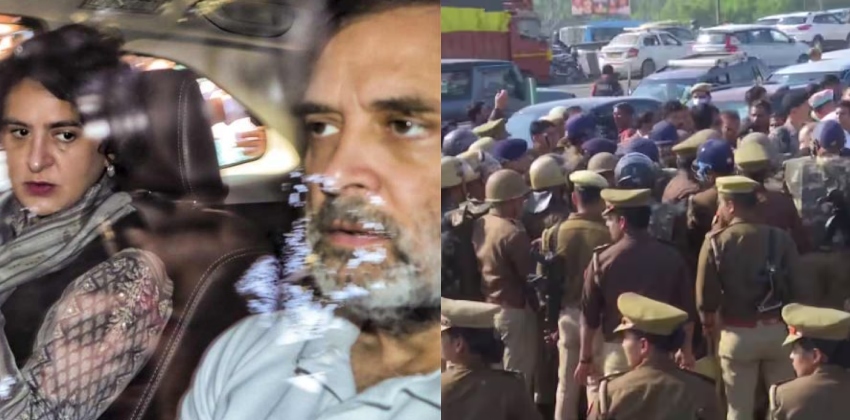  ഗാസിപൂർ അതിർത്തിയിൽ രാഹുൽ ഗാന്ധിയെ തടഞ്ഞ് UP പൊലീസ്;  അതിർത്തിയിൽ വൻ പൊലീസ് സന്നാഹം