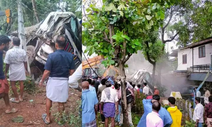  പാലക്കാട് മണ്ണാർക്കാട് പനയംപാടത്ത് ലോറി പാഞ്ഞുകയറി അപകടം; മൂന്ന് വിദ്യാർഥികൾക്ക് ദാരുണാന്ത്യം