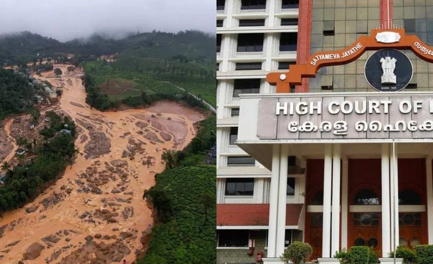  വയനാട് ദുരന്തത്തിന്റെ പശ്ചാത്തലത്തില്‍ സ്വമേധയാ സ്വീകരിച്ച ഹര്‍ജി ഹൈക്കോടതി ഇന്ന് പരിഗണിക്കും