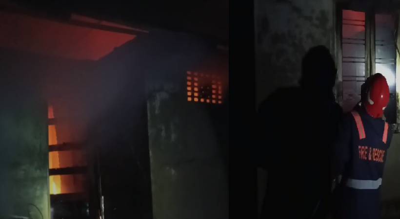  വൈക്കത്ത് വീടിന് തീപിടിച്ചു മൂകയും ബധിരയുമായ വയോധിക മരിച്ചു