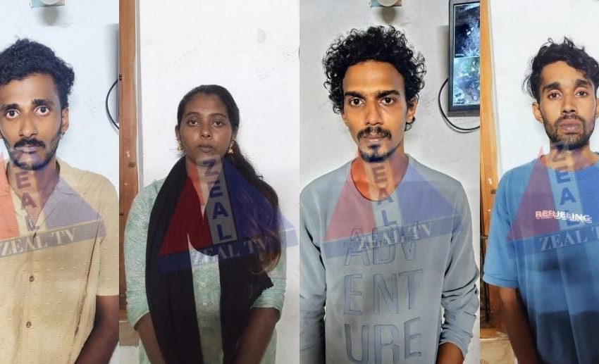  എം.ഡി.എം.എയും കഞ്ചാവുമായി മൂന്ന് വ്യത്യസ്ത കേസുകളിലായി യുവതിയടക്കം 4 പേര്‍ പിടിയില്‍