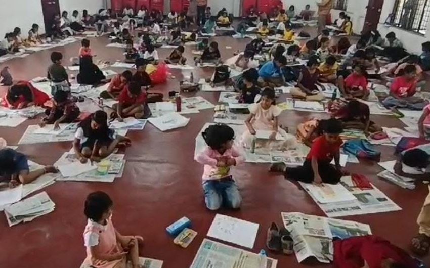  കുരുന്നു വിരലുകളുടെ മാന്ത്രികതയിൽ പിറന്ന ചിത്രങ്ങൾ കൊണ്ട് ശ്രദ്ധേയമായി ചിത്രോത്സവം