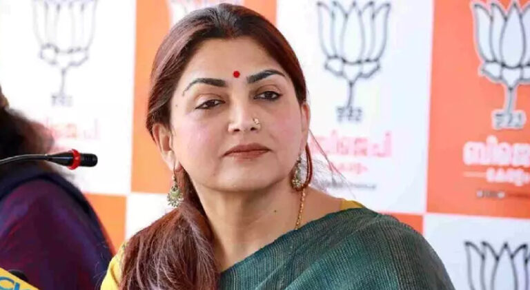  ബിജെപി നേതാവും നടിയുമായ ഖുശ്ബു സുന്ദർ അറസ്റ്റിൽ