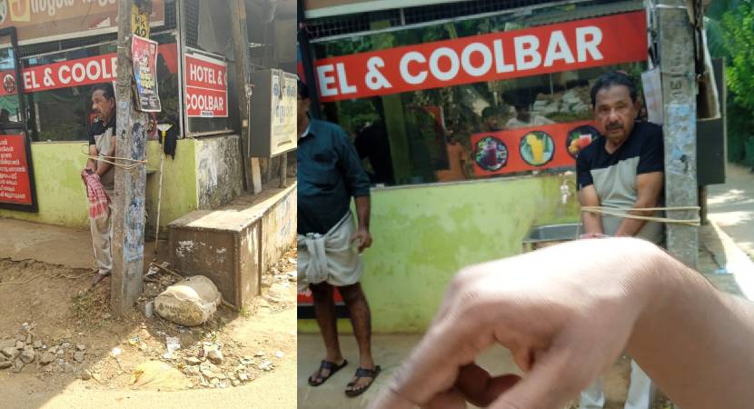  കോഴിക്കോട് താമരശ്ശേരിയിൽ  മധ്യവയസ്കനെ വൈദ്യുതി പോസ്റ്റിൽ കെട്ടിയിട്ട് ആൾക്കൂട്ടമർദനം