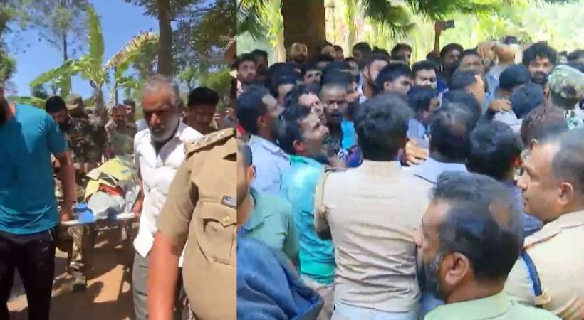  വയനാട്ടിൽ വീണ്ടും കടുവ സ്ത്രീയുടെ ജീവനെടുത്തതിൽ പ്രതിഷേധിച്ച് വൻ ജനക്കൂട്ടം തെരുവിലിറങ്ങി