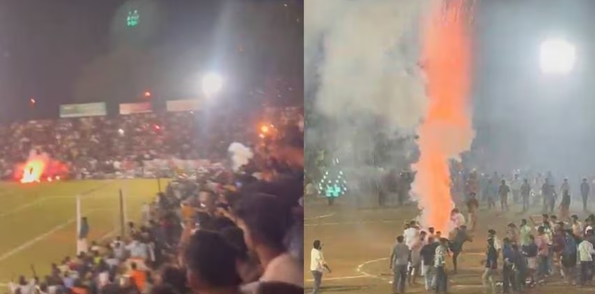 മലപ്പുറം ഫുട്ബോൾ കളിക്കിടെ പടക്കം കാണികൾക്കിടയിൽ വീണ് പൊട്ടി അപകടം; 22 പേർക്ക് പരുക്ക്