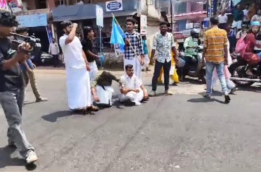  ലഹരിക്കെതിരെ കെ എസ് യു കണ്ണൂർ ജില്ലാ കമ്മിറ്റിയുടെ നേതൃത്വത്തിൽ എക്സൈസ് ഓഫീസിലേക്ക് നടത്തിയ മാർച്ചിൽ സംഘർഷം