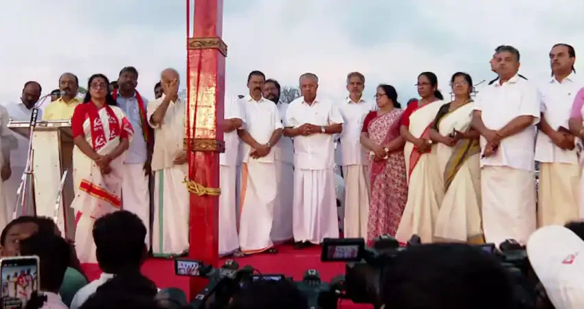  സിപിഐഎം സംസ്ഥാന സമ്മേളനത്തിന് കൊല്ലത്ത് തുടക്കം; എ കെ ബാലൻ പതാക ഉയർത്തി