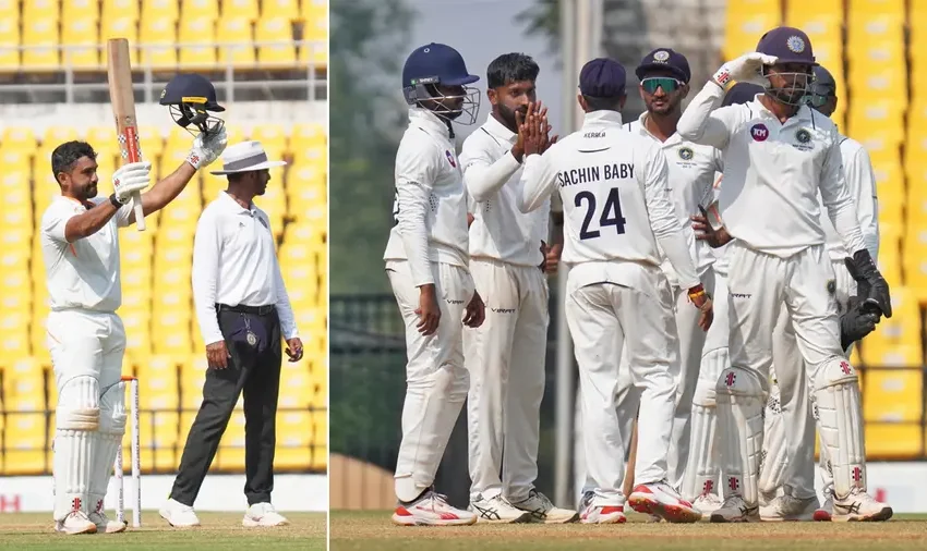  രഞ്ജി ട്രോഫി ഫൈനൽ മത്സരം സമനിലയിൽ; കേരളത്തിന് കിരീടം നഷ്ടമായി, രഞ്ജി ട്രോഫി തൂക്കി വിദർഭ