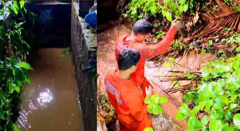  കോഴിക്കോട് കോവൂർ എംഎൽഎ റോഡിൽ അഴുക്കുചാലിൽ വീണ് ഒരാളെ കാണാതായി