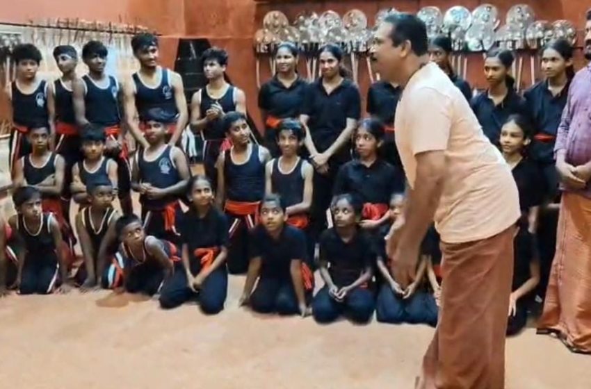  കളരിയെ അടുത്തറിയാൻ  ഉത്തരാഖണ്ഡിൽ നിന്നും കരാട്ടെ ടീം അംഗങ്ങൾ ഏച്ചൂരിൽ എത്തി
