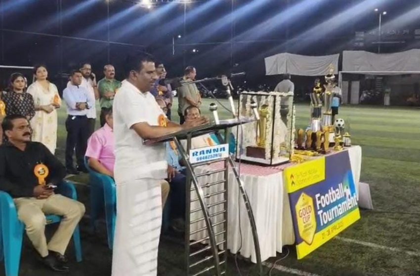  ഗോൾഡ് കപ്പ് സെവൻസ് ഫുട്ബോൾ ഫൈനലിൽ നിക്ഷാൻ ഇലക്ട്രോണിക്സ് വീണ്ടും ചാംപ്യൻമാരായി