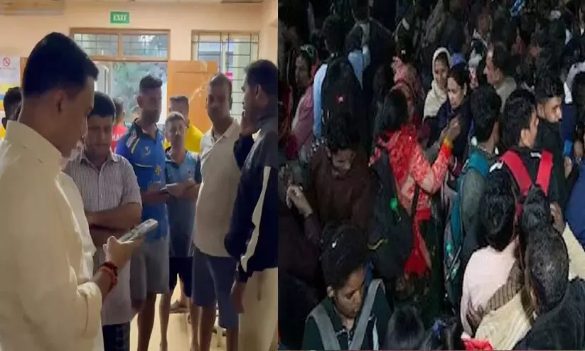  ഗോവയിലെ ലൈരായ് ദേവി ക്ഷേത്രത്തിൽ ശ്രീ ലൈരായ് സത്രക്കിടെയുണ്ടായ തിരക്കിലുംപെട്ട് ഏഴു പേർ മരിച്ചു