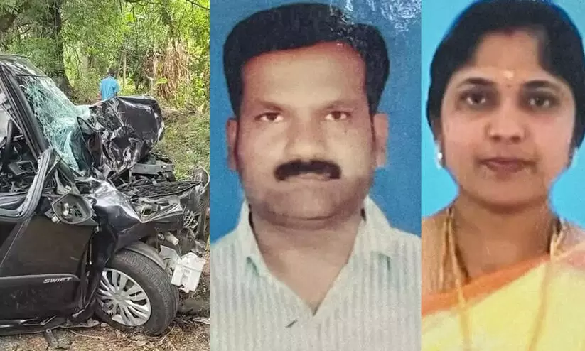  തമിഴ്നാട് തിരുപ്പൂർ കങ്കയത്ത് ഉണ്ടായ വാഹനാപകടത്തിൽ മലയാളി കുടുംബത്തിലെ മൂന്നുപേര്‍ മരിച്ചു