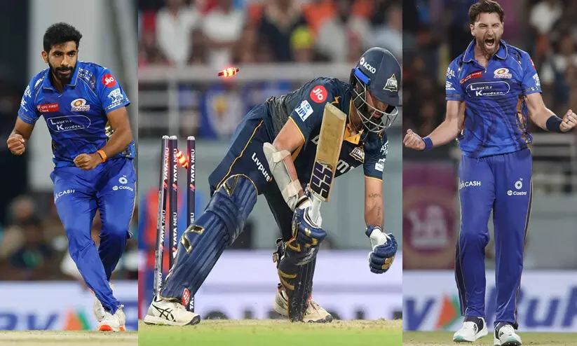  ഗുജറാത്ത് ഔട്ട്; ഐപിഎല്ലില്ലിലെ എലിമിനേറ്റർ പോരാട്ടത്തിൽ മുംബൈക്ക് ജയം
