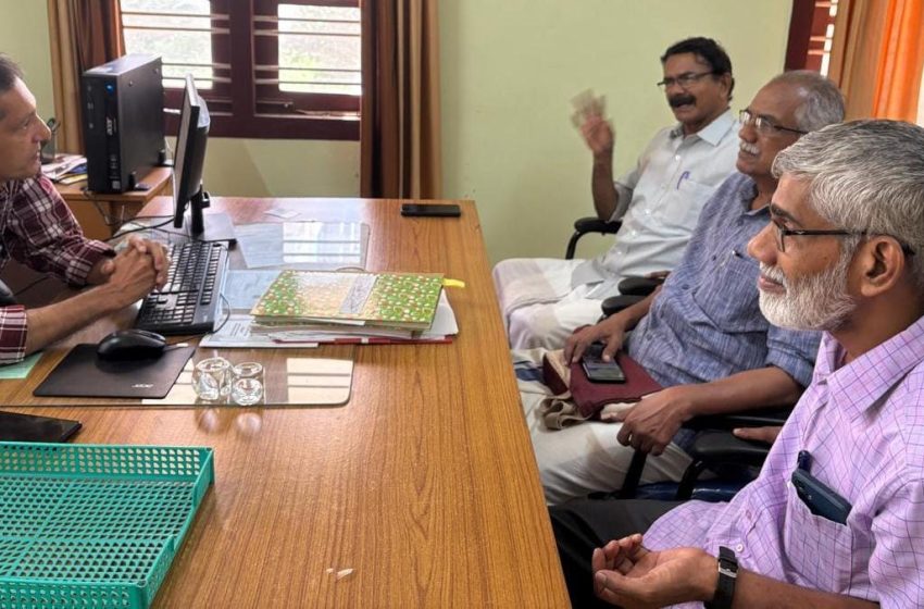 ധർമ്മശാല വെള്ളക്കെട്ട് പ്രശ്നം; കണ്ണൂർ പിഡബ്ലുഡി ഓഫീസിൽ ചർച്ചനടത്തി
