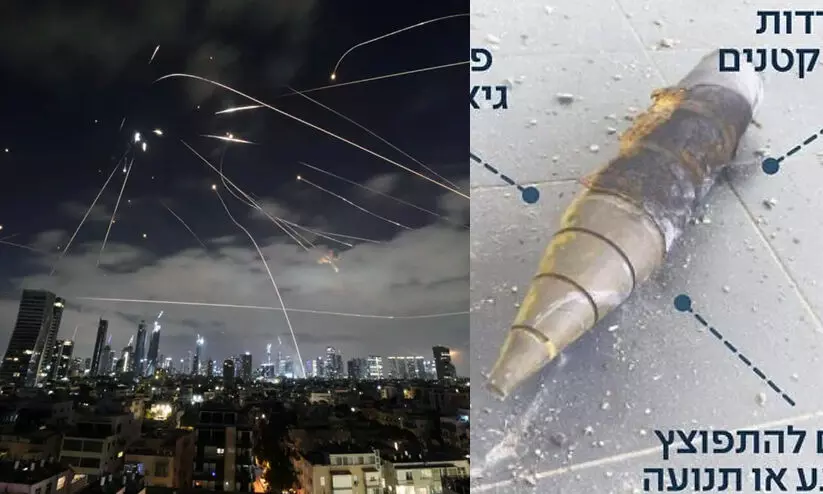  ഇസ്രായേലിനെതിരെ ഇറാൻ പ്രയോഗിച്ചത്  ക്ലസ്റ്റർ ബോംബുകളടങ്ങുന്ന മിസൈലുക ളെന്ന് റോയിട്ടേഴ്സ് റിപ്പോർട്ട്