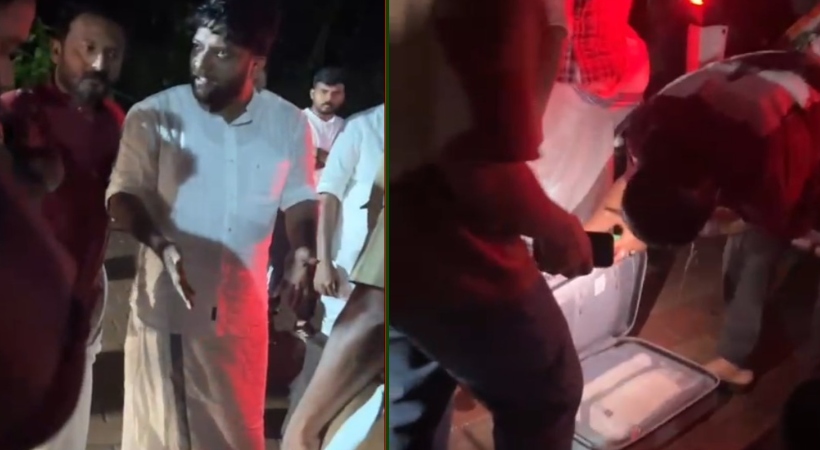  ഷാഫി പറമ്പിലും രാഹുൽ മാങ്കൂട്ടത്തിലും സഞ്ചരിച്ച വാഹനം തടഞ്ഞ് പൊലീസ് പരിശോധന