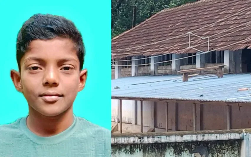  കൊല്ലം തേവലക്കരയിൽ വിദ്യാർഥി സ്കൂളിൽ ഷോക്കേറ്റ് മരിച്ചു; അപകടം വൈദ്യുതി കമ്പിയിൽ തട്ടി
