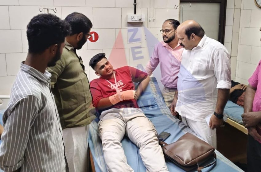  പഴയങ്ങാടി എസ് എഫ് ഐ നേതാവിന് നേരെ അക്രമണം; പരിക്കേറ്റ യുവാവിനെ ആശുപത്രിയിൽ പ്രവേശിപ്പിച്ചു