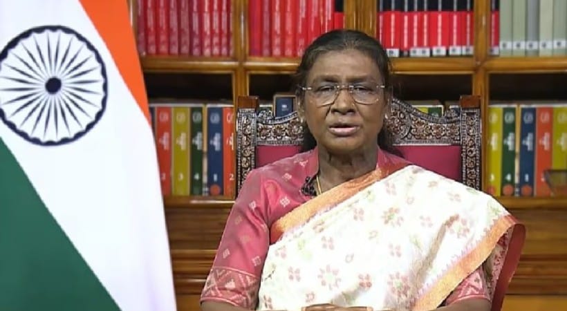  79-ാം സ്വാതന്ത്ര്യദിനാശംസകള്‍ നേര്‍ന്ന് രാഷ്ട്രപതി ദ്രൗപതി മുര്‍മു
