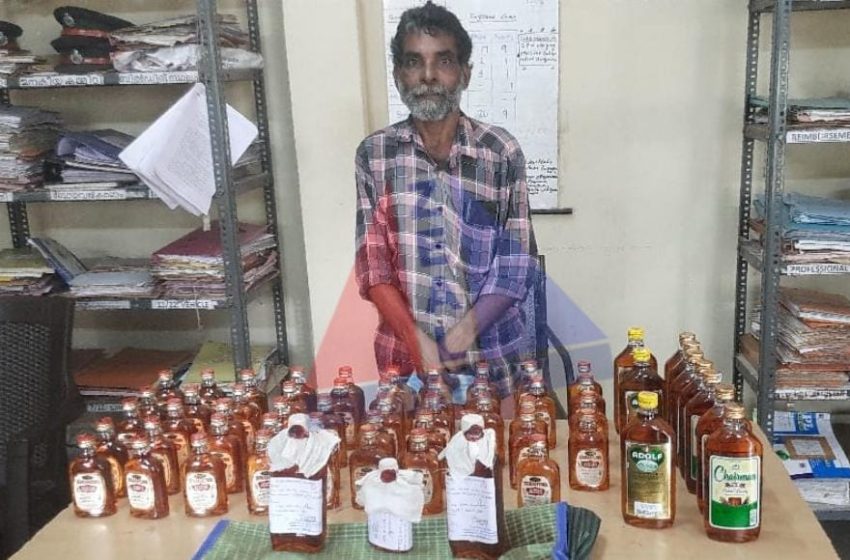  15 ലിറ്റർ മാഹിമദ്യവുമായി കാർത്തികപുരം സ്വദേശി അറസ്റ്റിൽ