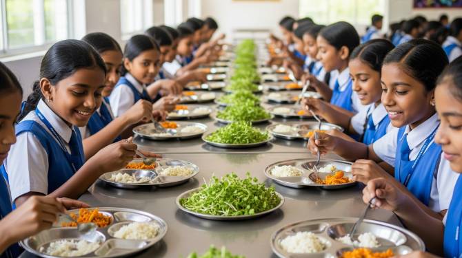  സംസ്ഥാനത്തെ പൊതുവിദ്യാലയങ്ങളിൽ ഒന്നുമുതൽ എട്ടുവരെയുള്ള ക്ലാസുകളിലെ പുതുക്കിയ ഉച്ചഭക്ഷണ മെനു ഇന്നുമുതൽ നടപ്പാക്കും