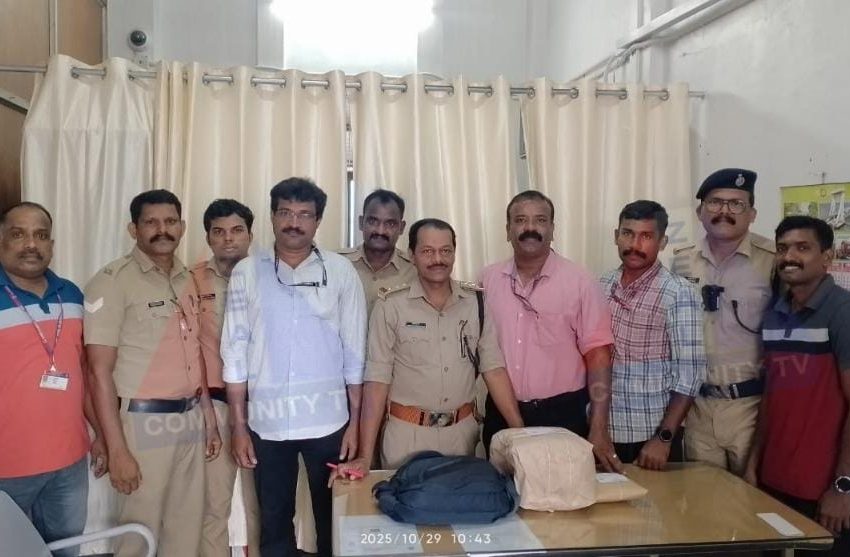  തലശേരി റയിൽവേ സ്റ്റേഷനിൽ നിന്നും 3.940 കി.ഗ്രാം കഞ്ചാവ് കണ്ടെത്തി